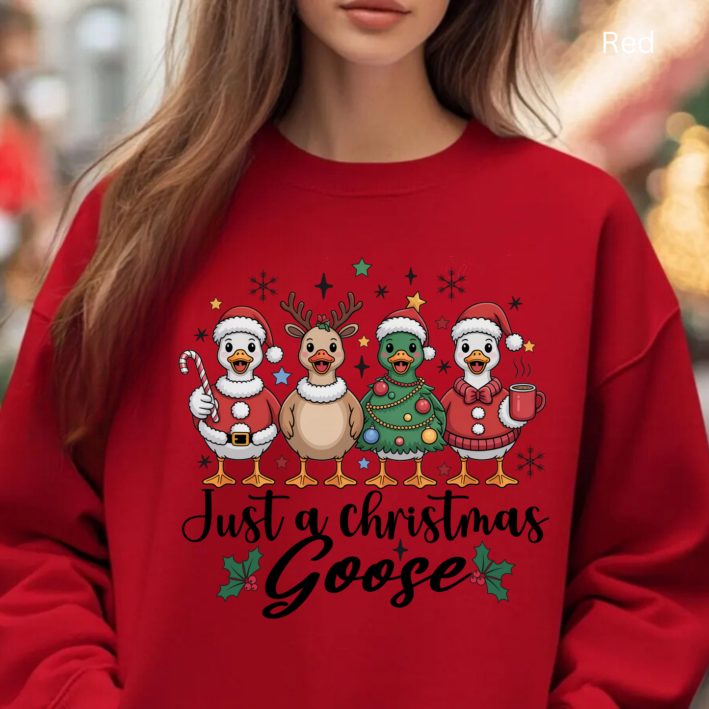 🎄🦆 Christmas Ducks Sweatshirt – Funny Holiday Farm Animal Crewneck 🎁