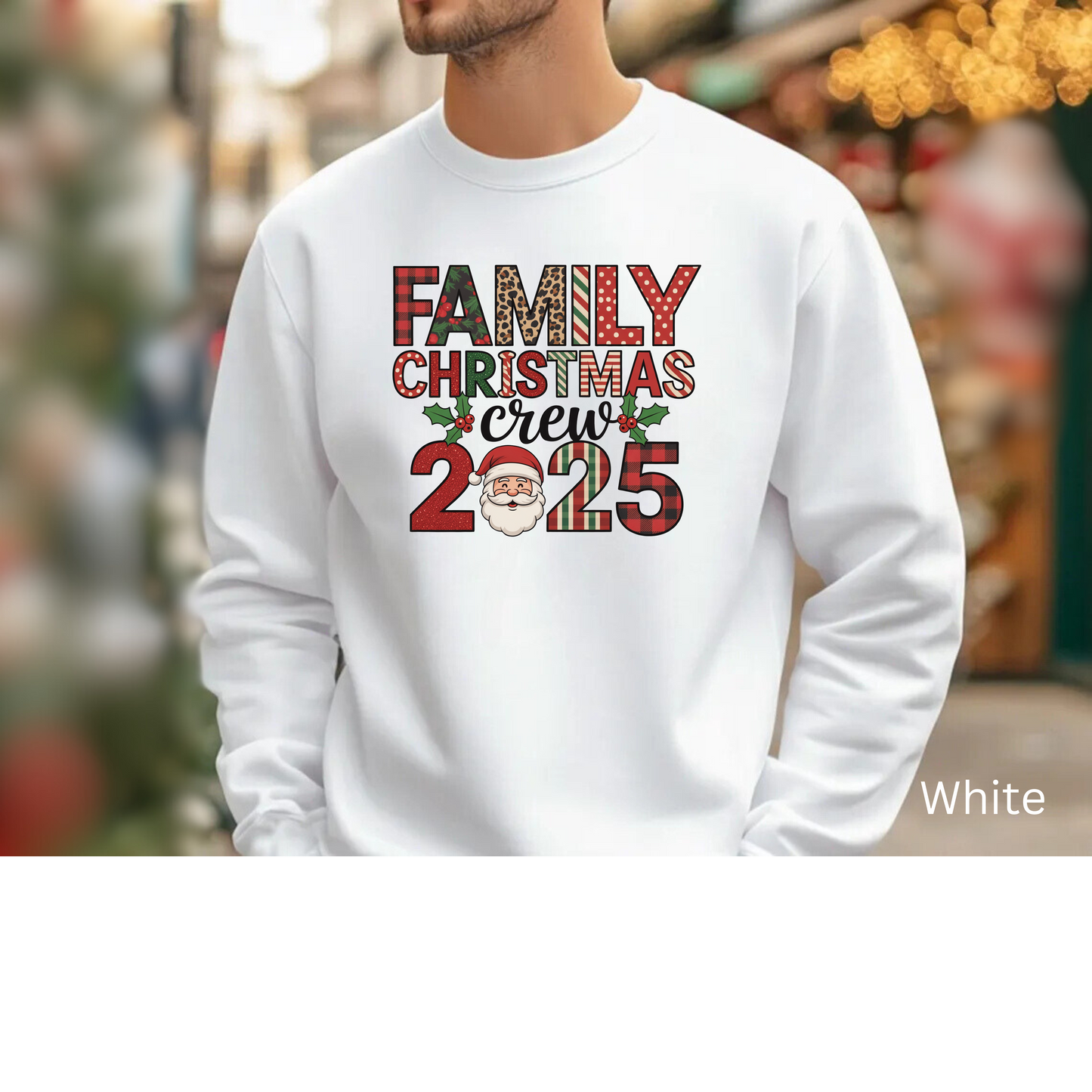 🎄👨‍👩‍👧‍👦 Family Christmas Crew 2025 Sweatshirt – Celebrate the Holidays Together 🎅✨