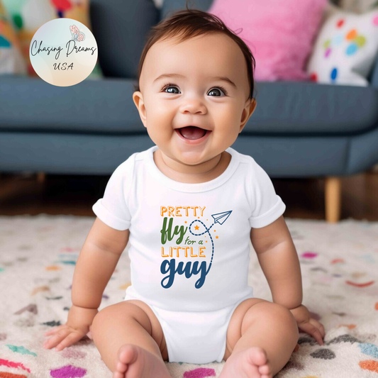✈️ Pretty Fly for a Guy Baby Onesie – Cool & Playful Outfit for Little Adventurers 🛫✨