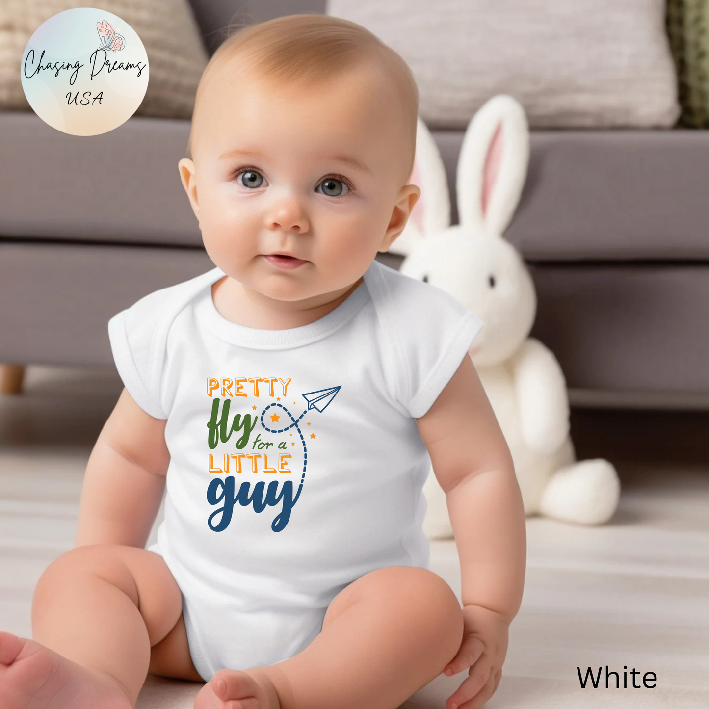 ✈️ Pretty Fly for a Guy Baby Onesie – Cool & Playful Outfit for Little Adventurers 🛫✨