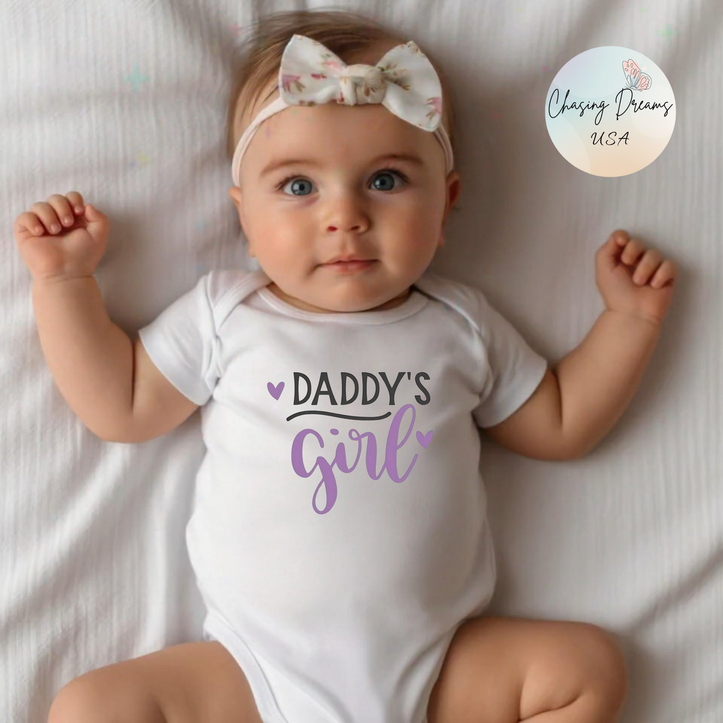 💜 Daddy’s Girl Baby Onesie – Sweet Outfit for Your Little Princess 👶✨