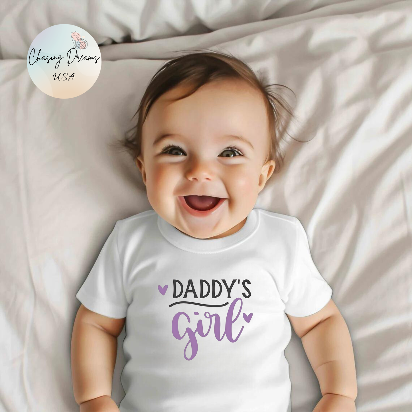 💜 Daddy’s Girl Baby Onesie – Sweet Outfit for Your Little Princess 👶✨