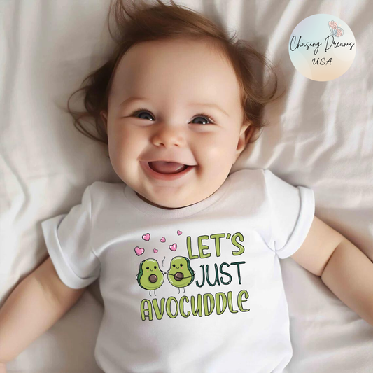 🥑 Let’s Just Avocuddle Baby Onesie – Sweet & Punny Baby Outfit 💚✨