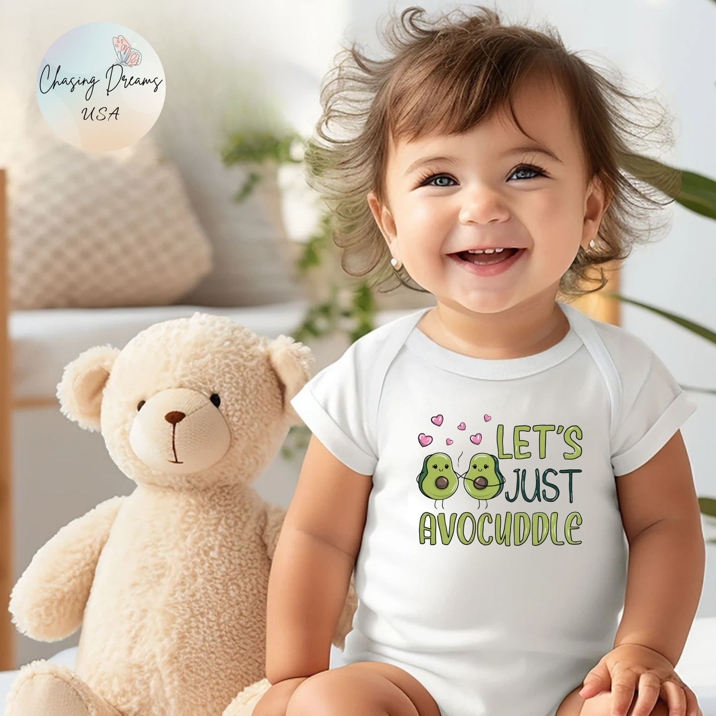 🥑 Let’s Just Avocuddle Baby Onesie – Sweet & Punny Baby Outfit 💚✨