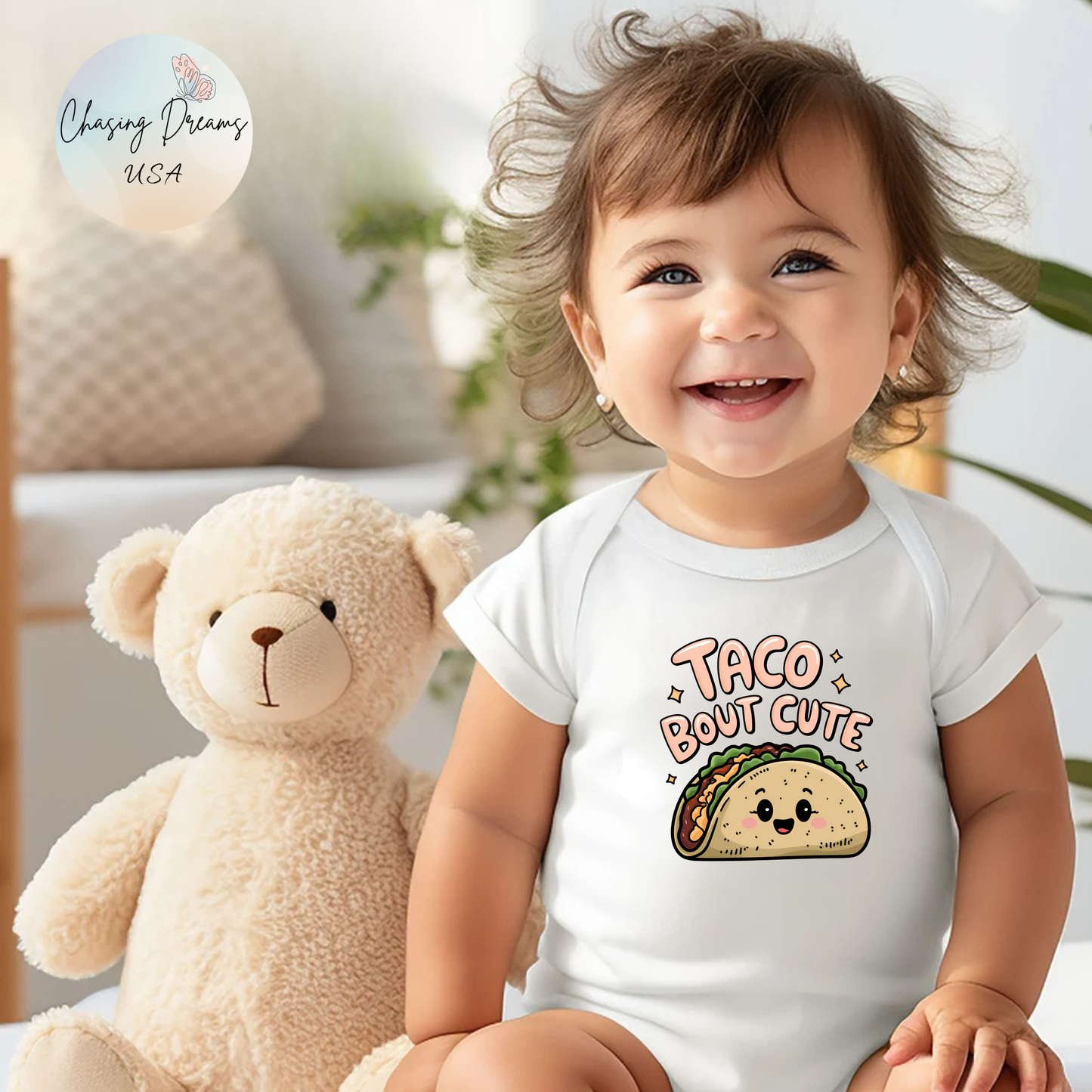 Taco ’Bout Cute Baby Onesie – Adorable Foodie Outfit for Your Little Snack! 🌮💛