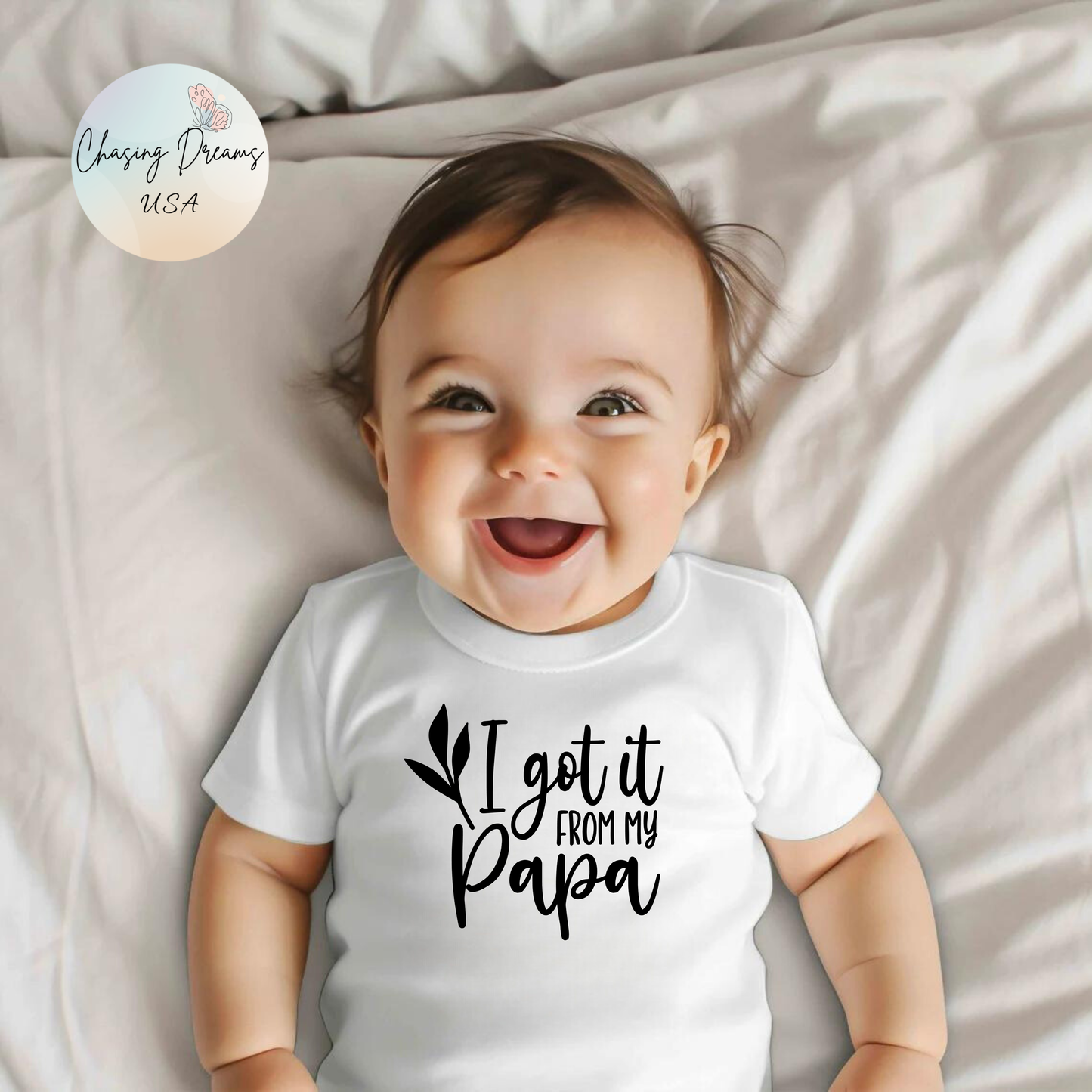 I Got It From My Papa – Baby Onesie 👶🖤