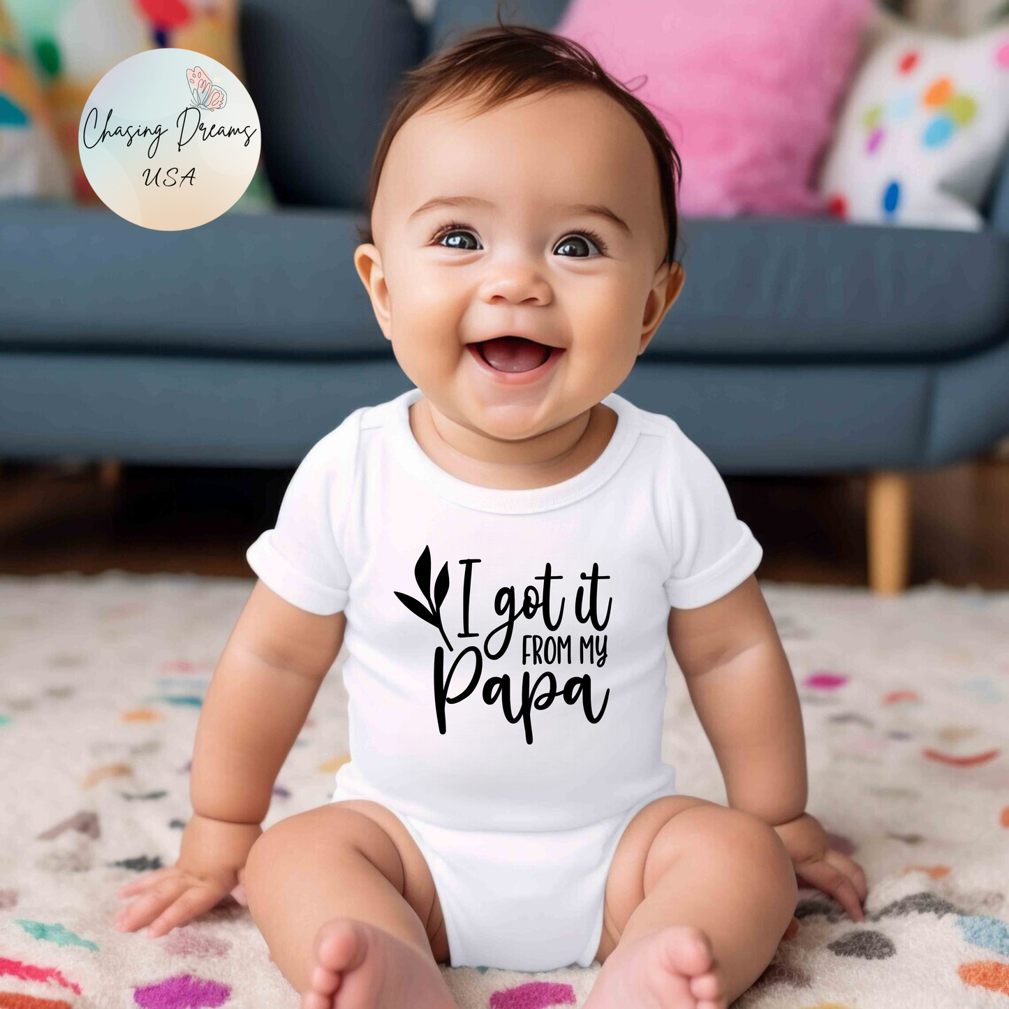 I Got It From My Papa – Baby Onesie 👶🖤