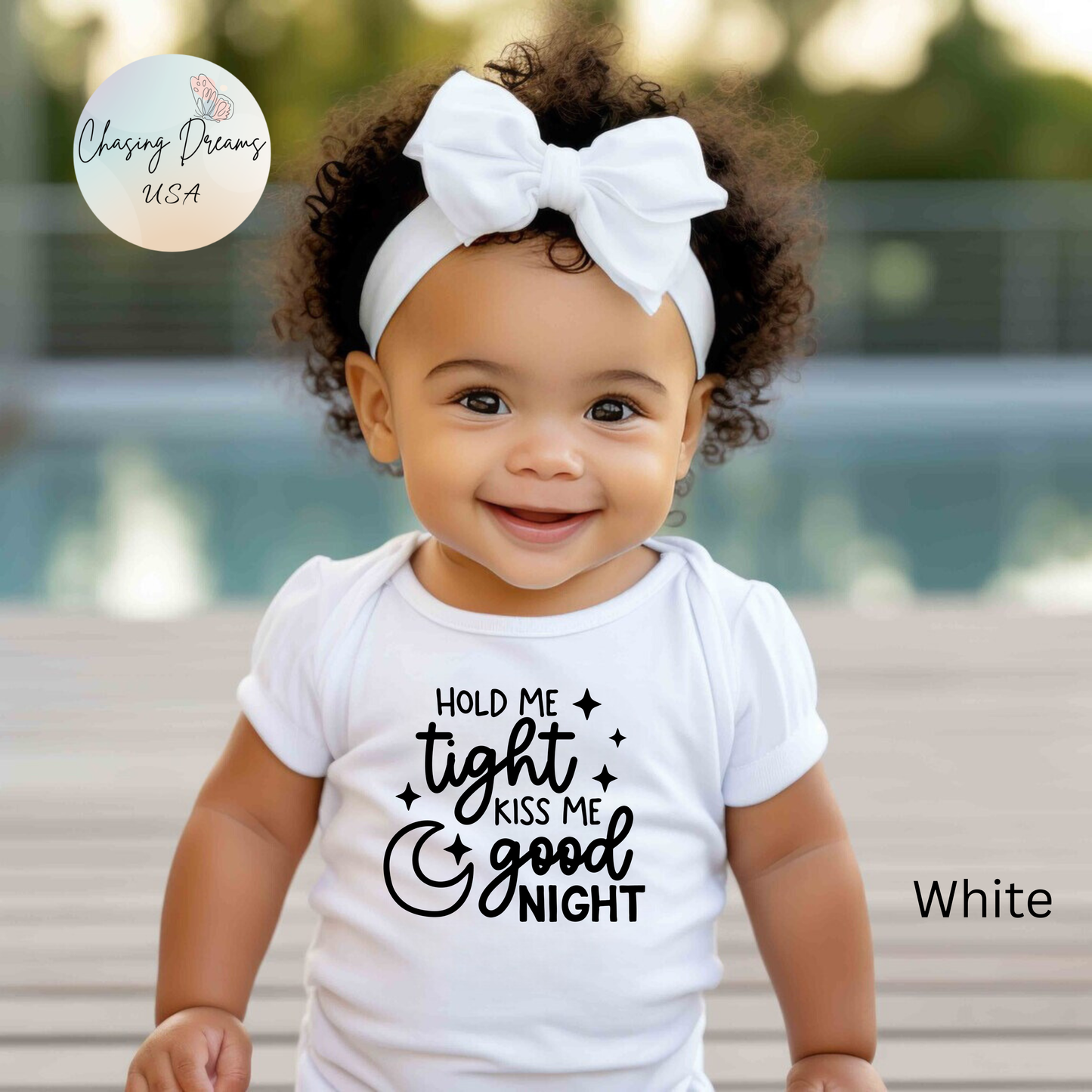 Hold Me Tight Kiss Me Goodnight – Baby Onesie 🌙✨