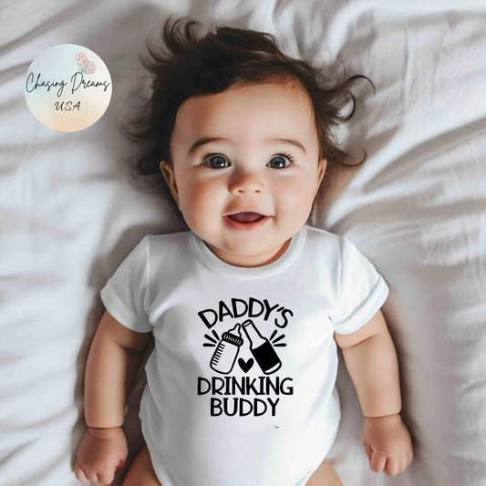Daddy’s Drinking Buddy – Funny Baby Onesie 🍺🍼