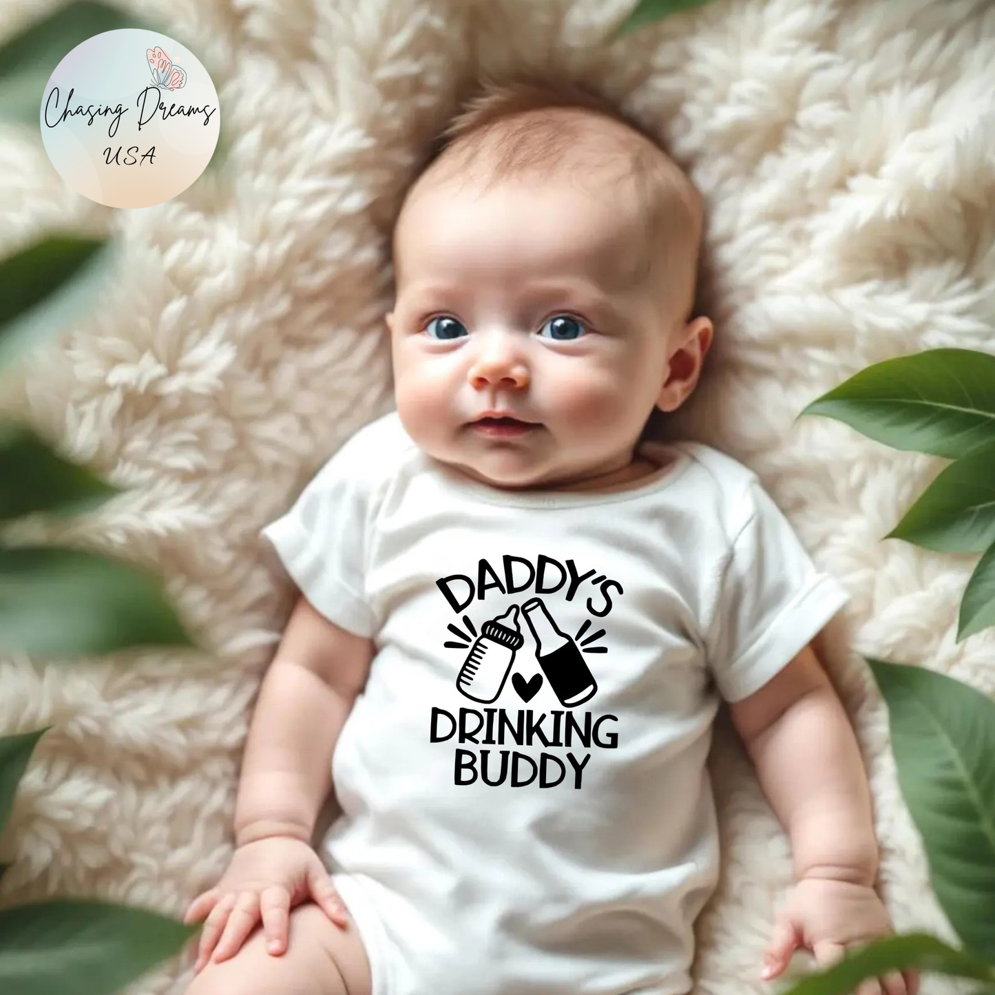 Daddy’s Drinking Buddy – Funny Baby Onesie 🍺🍼