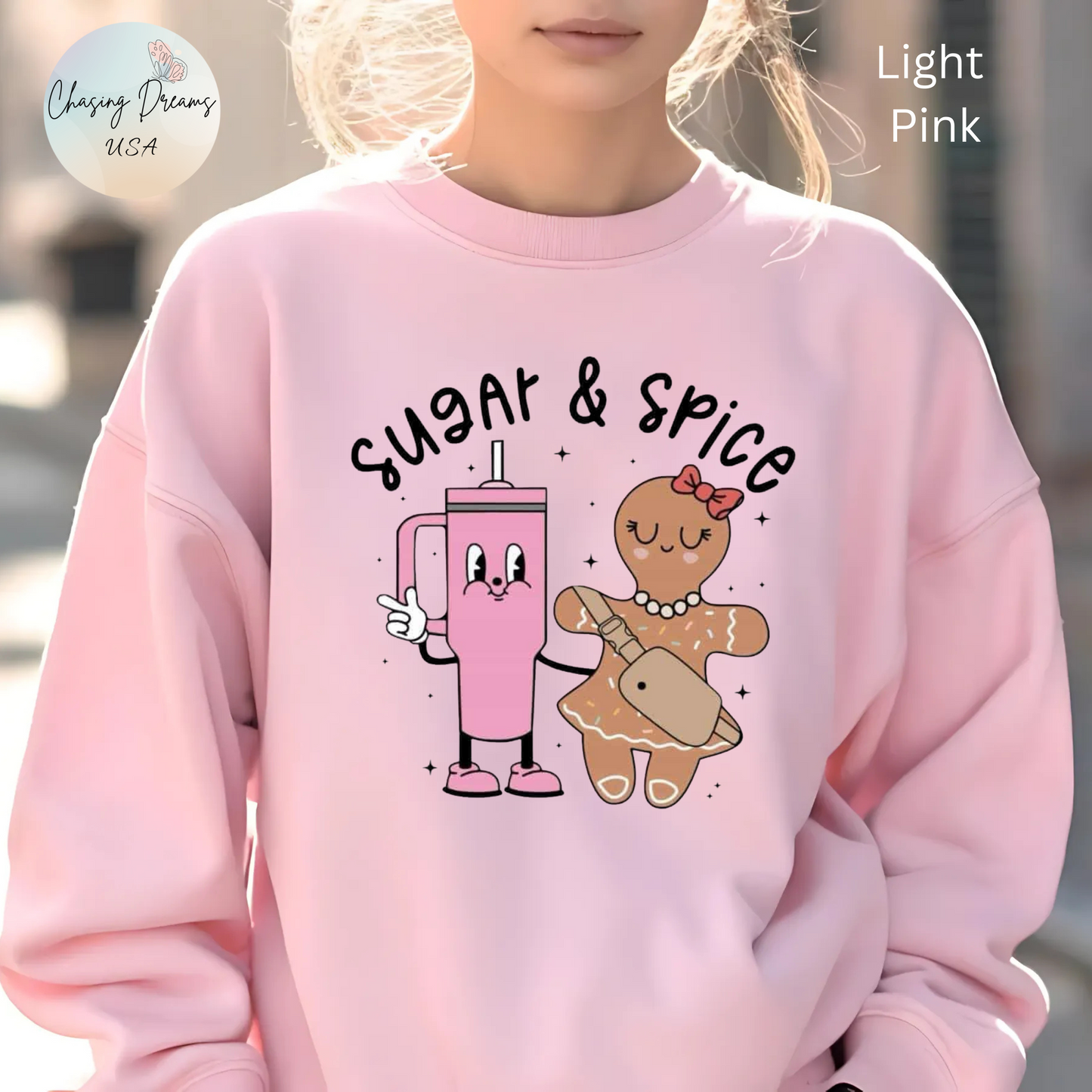 🍬✨ Sugar & Spice Sweatshirt – Sweet Gingerbread & Cozy Vibes 🎄☕