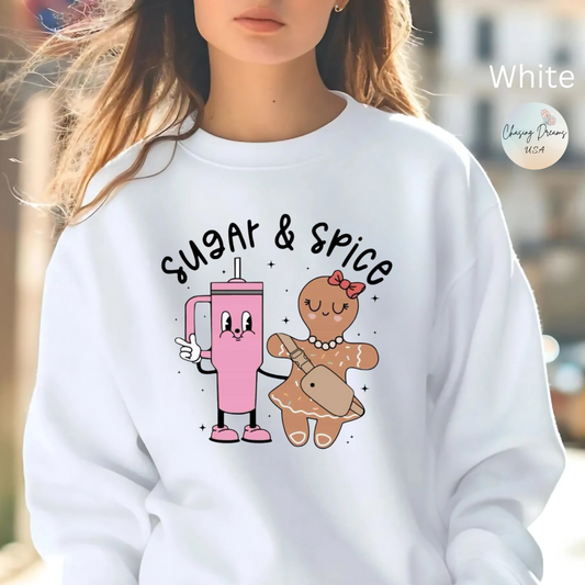 🍬✨ Sugar & Spice Sweatshirt – Sweet Gingerbread & Cozy Vibes 🎄☕