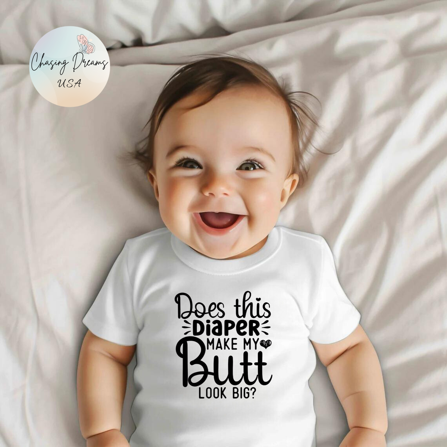 🤣 Does This Diaper Make My Butt Look Big? Baby Onesie 👶✨