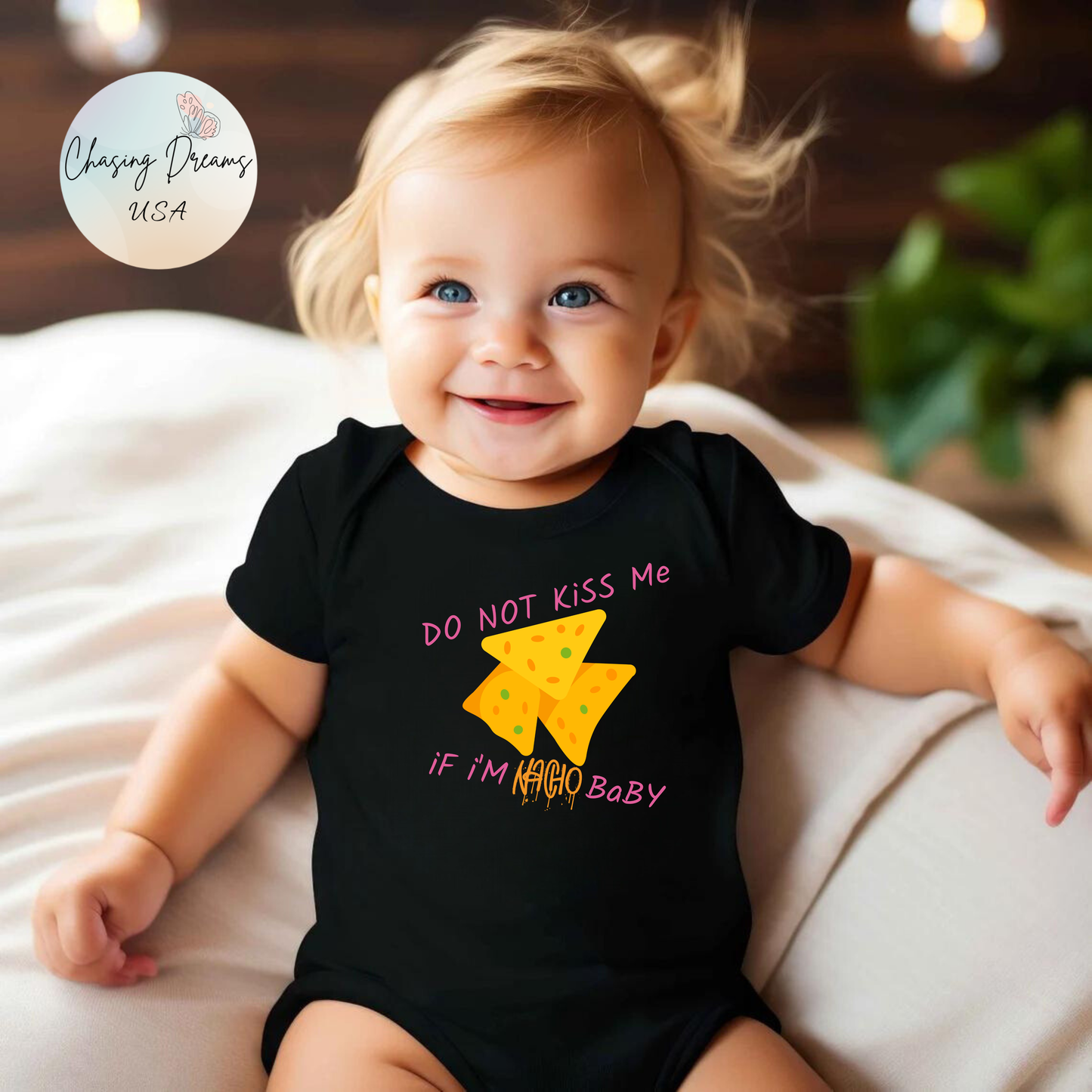💛 DO NOT KiSS Me — iF i’m NaCHO BaBY Onesie 🌮👶
