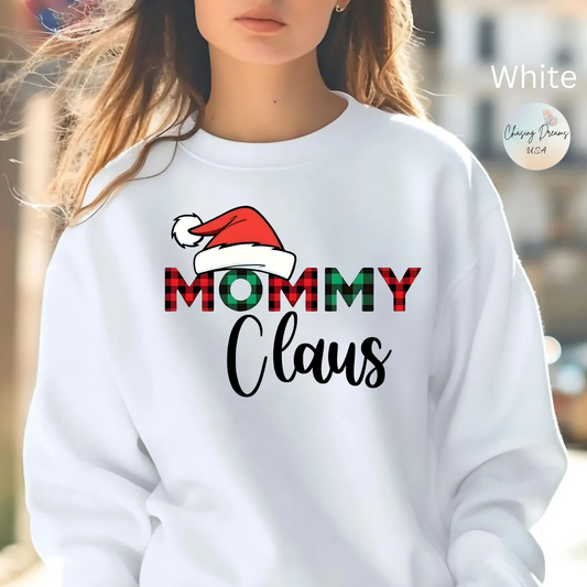 🎅❤️ Mommy Claus Sweatshirt – Festive Holiday Cheer in Cozy Style ❄️✨