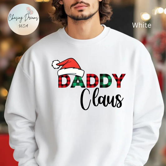 🎅❤️ Daddy Claus Sweatshirt – Cozy Holiday Style for Festive Dads ❄️✨