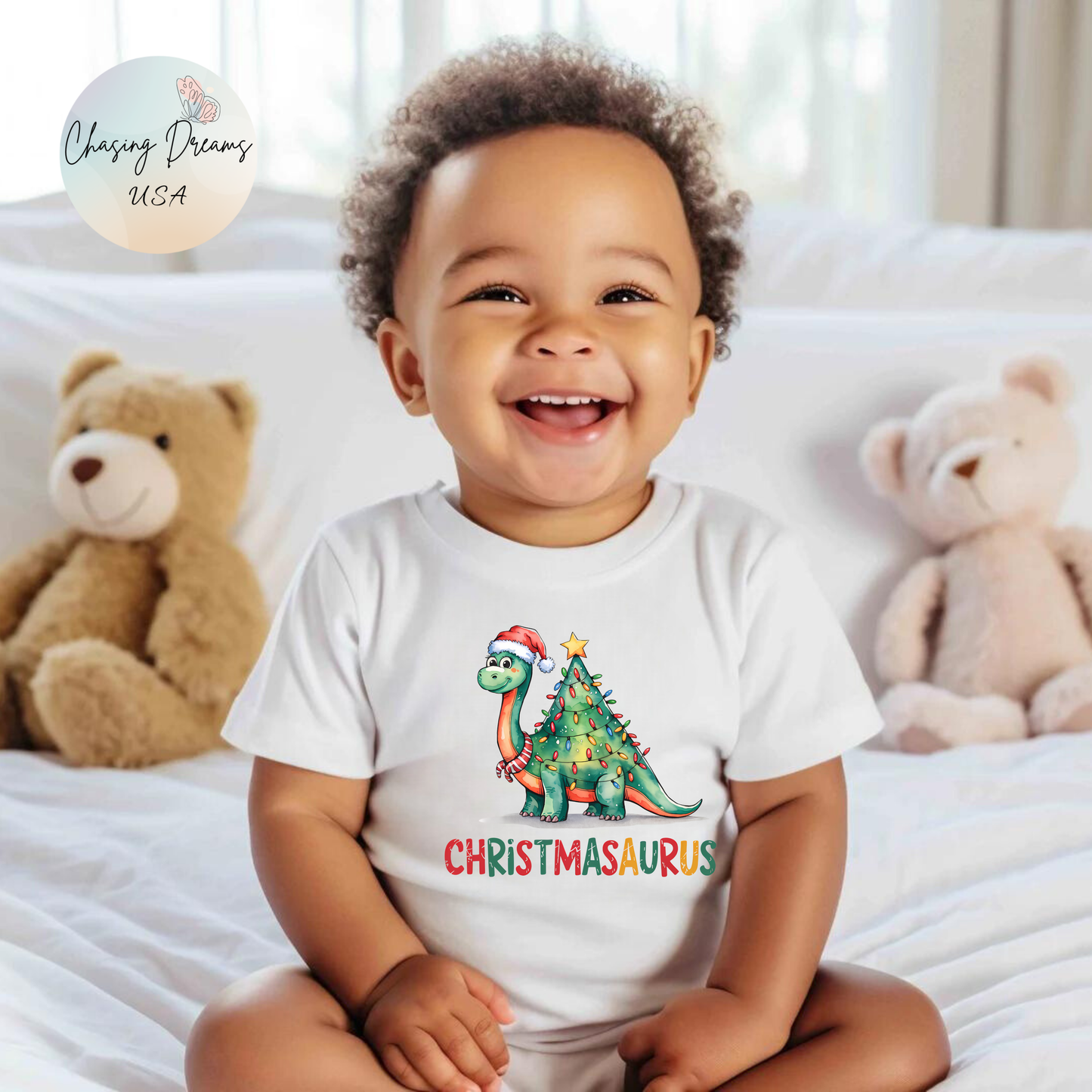 Christmasaurus Baby Onesie – Festive Dino Fun 🦕🎄