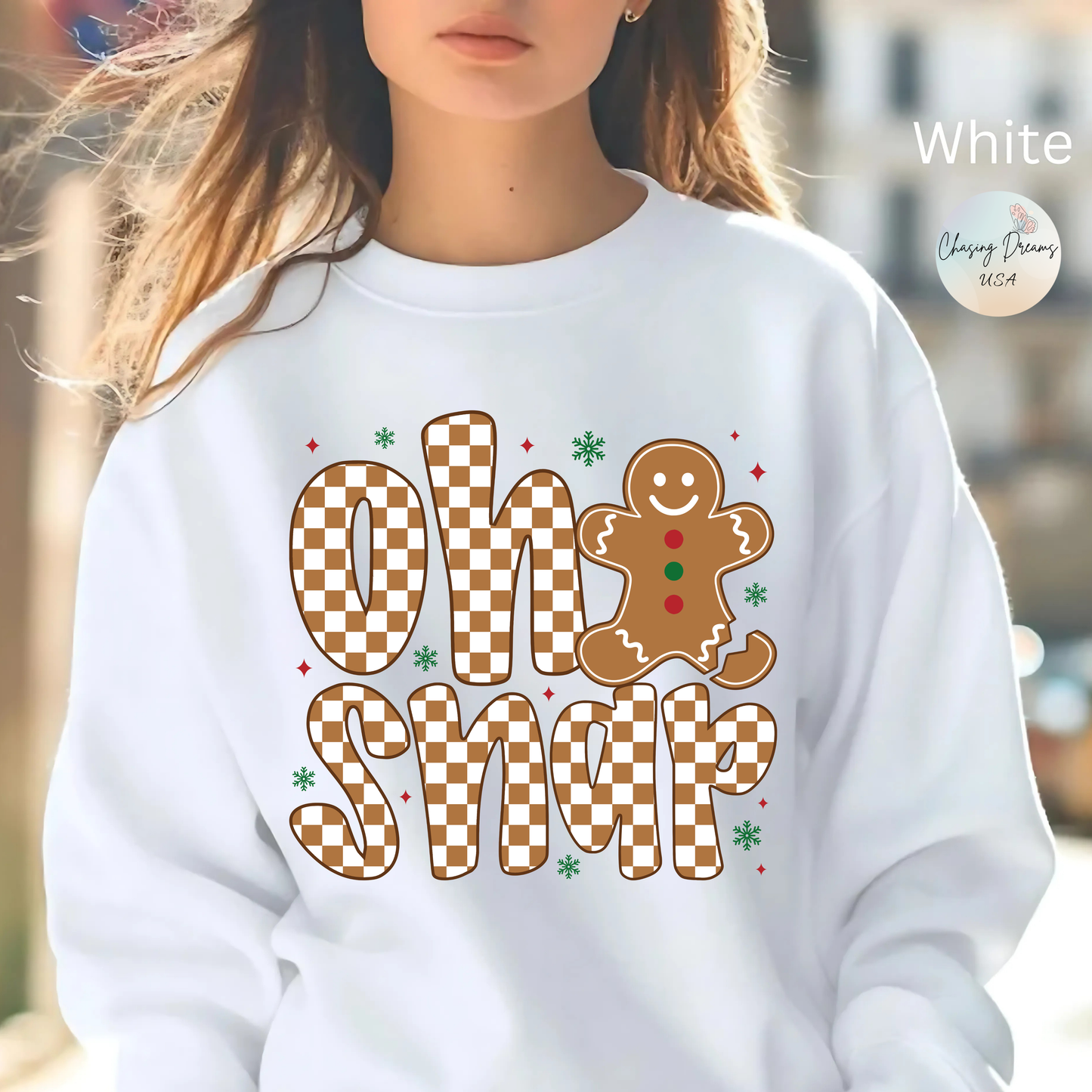 🍪✨ Oh Snap Gingerbread Crewneck – Cozy Pun for Cookie Lovers 🎄😄