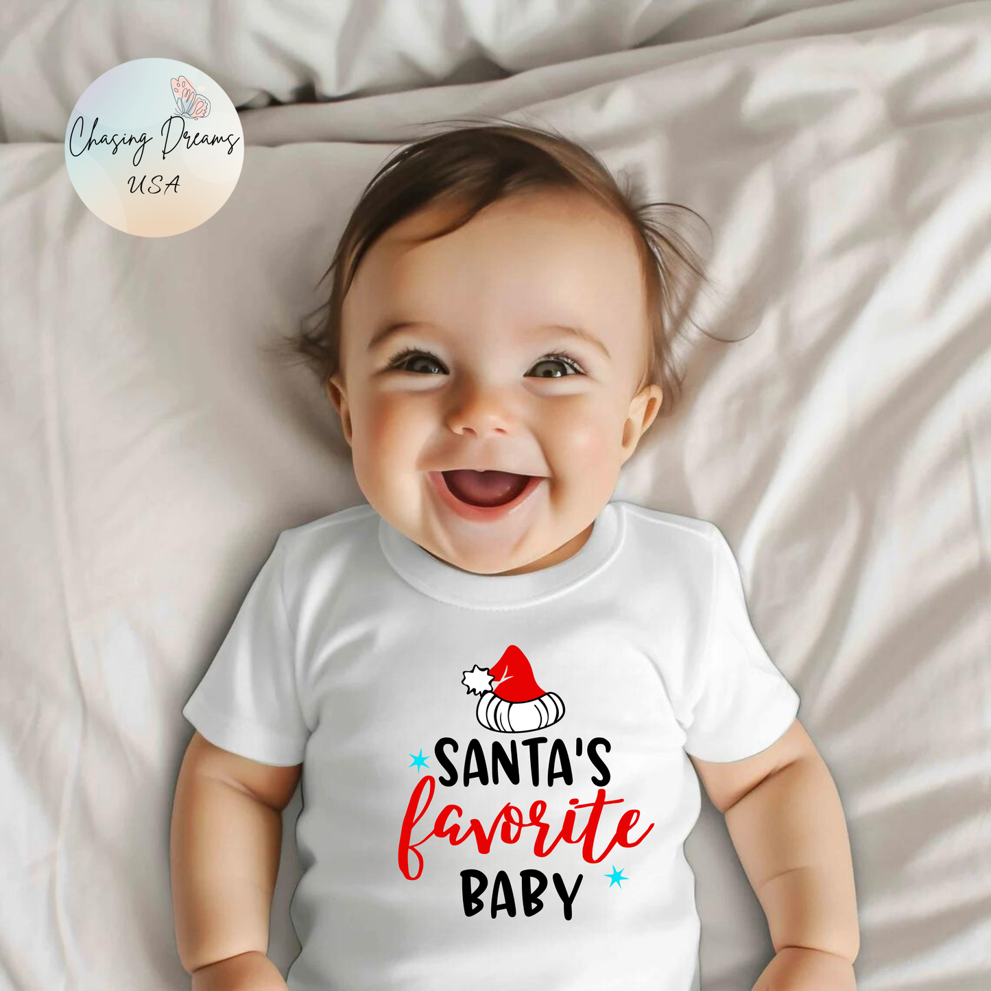 🎄 Santa’s Favorite Baby Onesie – Festive & Cozy Holiday Outfit ✨