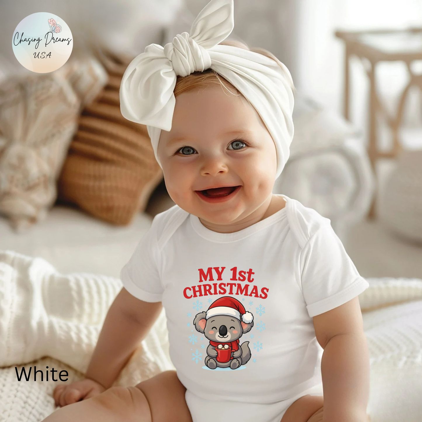 🎄🐨 My 1st Christmas Baby Onesie – Adorable Koala Holiday Outfit for Infants 🎅❄️