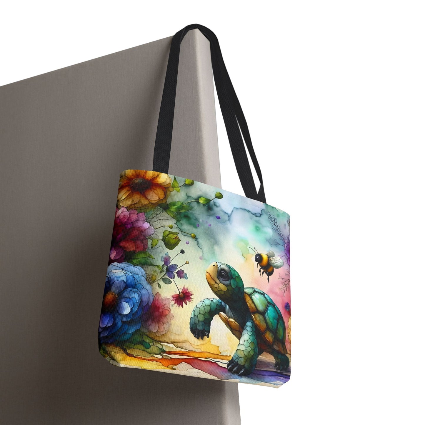 Bolsa de mano - Diseño de tortugas coloridas