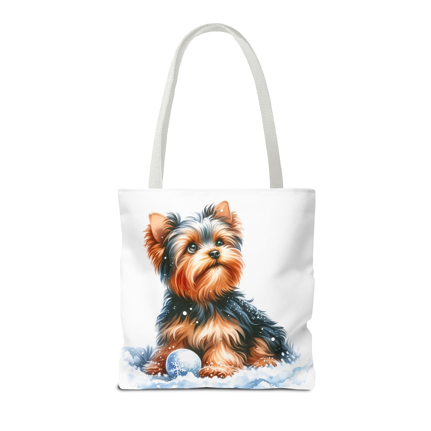 ❄️ Yorkie in Snow Tote Bag – Winter Cuteness with a Side of Sass 🐾👜