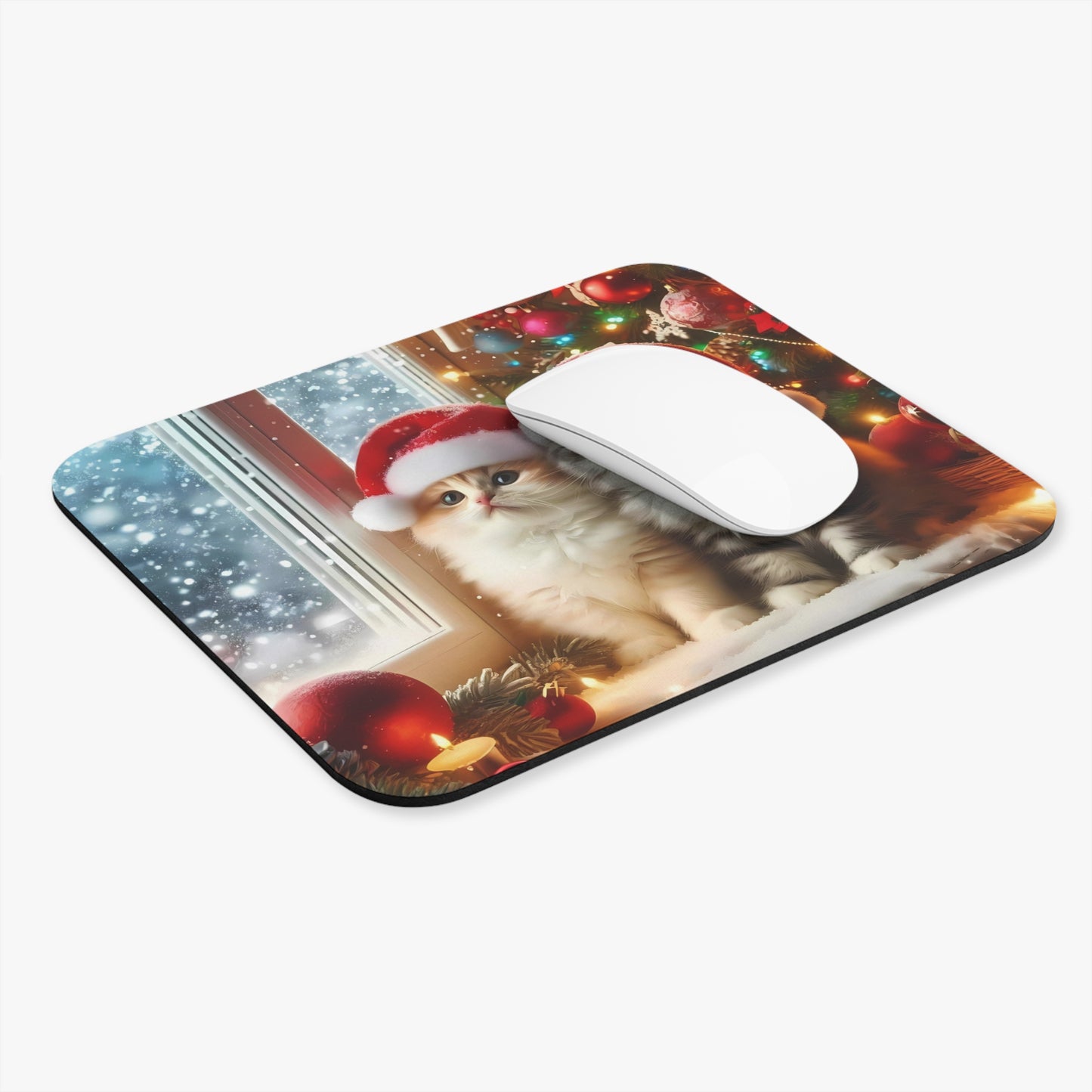 🖱️🎄🐱 Christmas Kittens Mouse Pad – Cozy Holiday Cheer for Your Desk