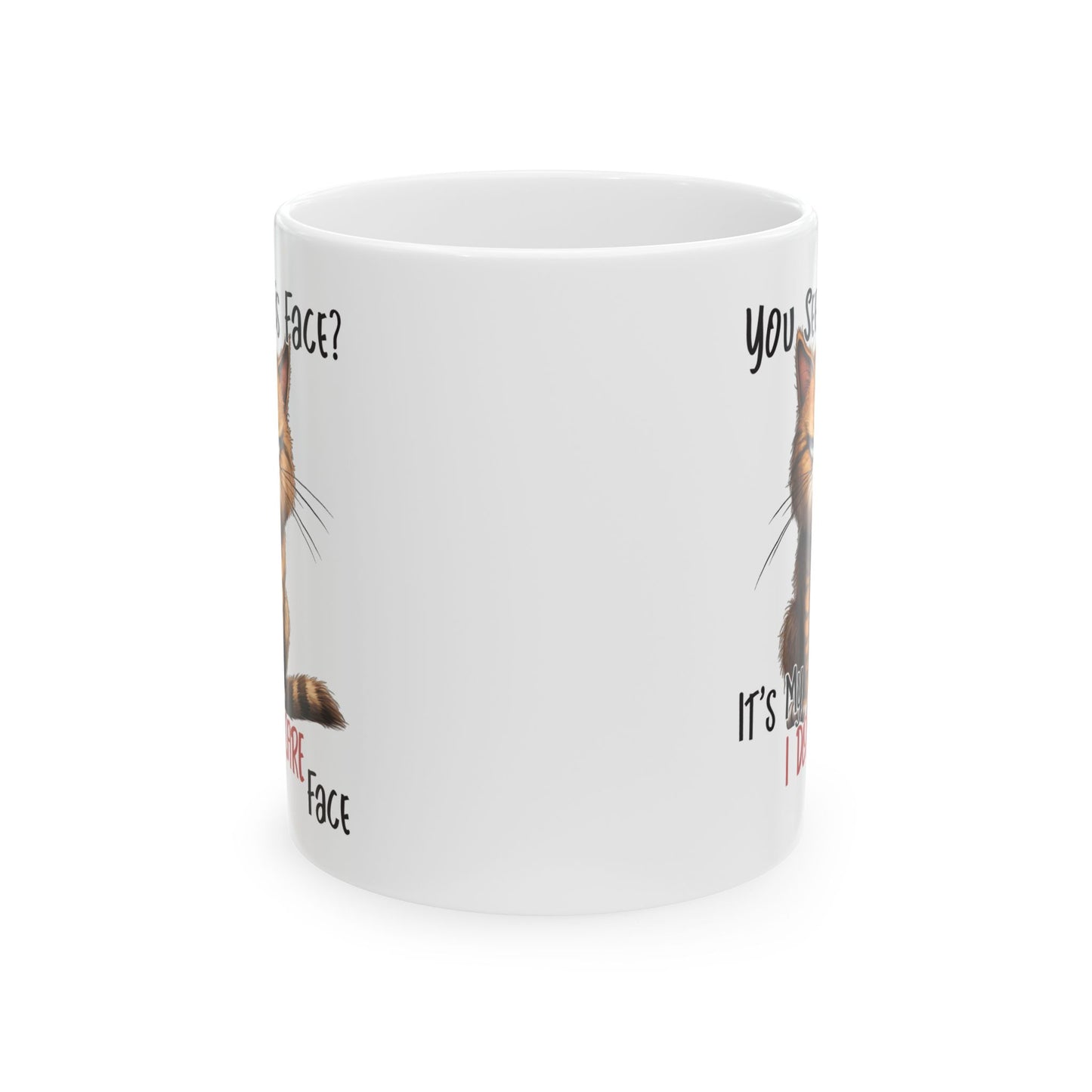 ¿Ves esta cara? – Taza de café "Me da igual" de Grouchy Cat ☕