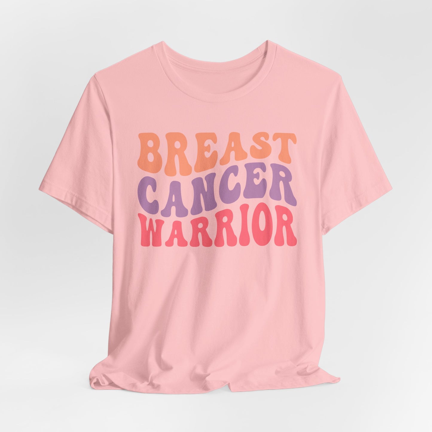 🎗️💪 Breast Cancer Warrior T-Shirt – Bold Retro Awareness Tee for Strength & Support 🌸