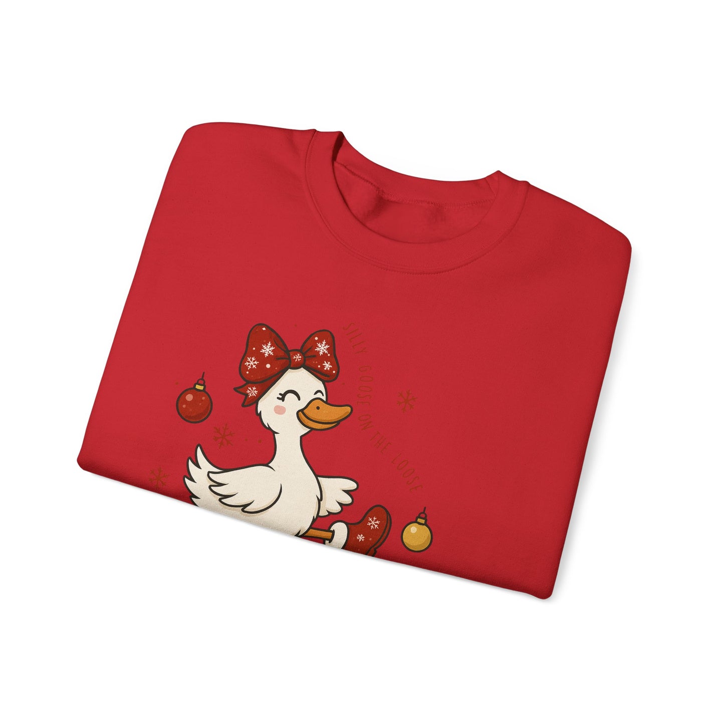 🪿🎁 Silly Goose on the Loose Sweatshirt – Whimsical Holiday Cheer ❄️✨
