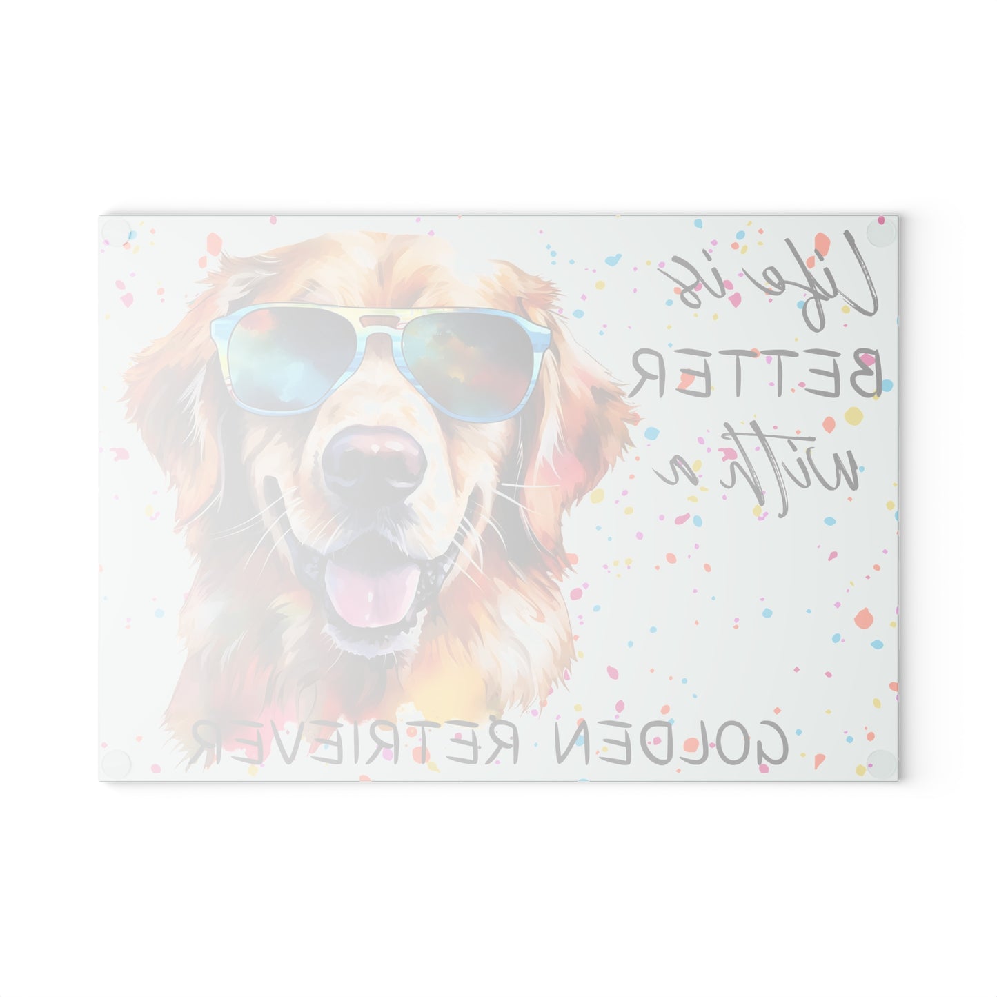 🐾 Golden Retriever Cutting Board – Sunny Smiles & Kitchen Style ☀️