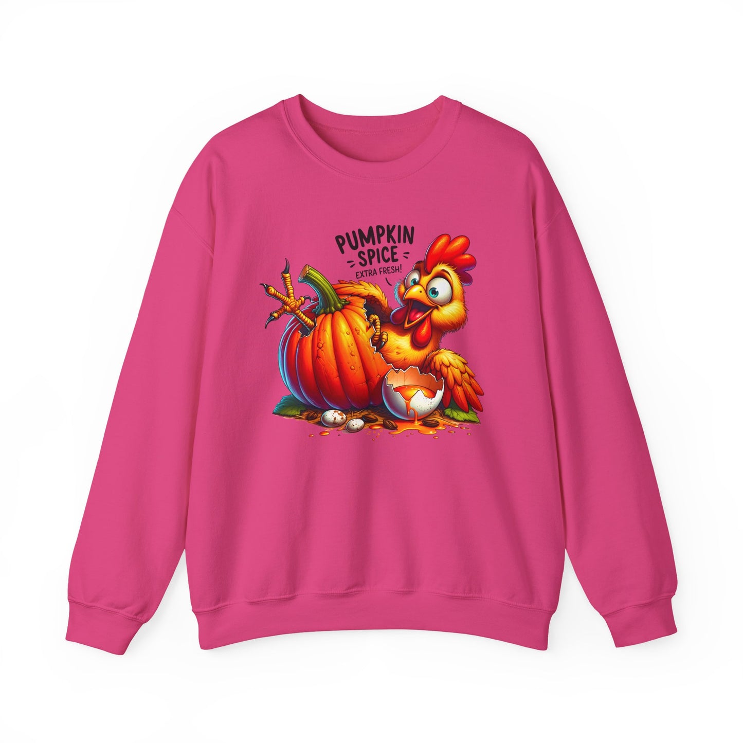 🎃🐔 Pumpkin Spice Chicken Sweatshirt – Funny Fall Extra Fresh Design 🍂