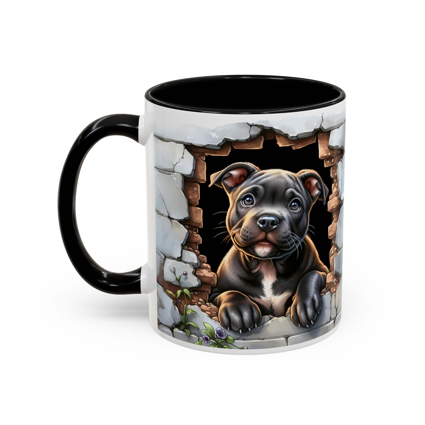 🐶☕ Pit Bull Puppy Accent Mug – Cute Breakthrough Pup Design ✨