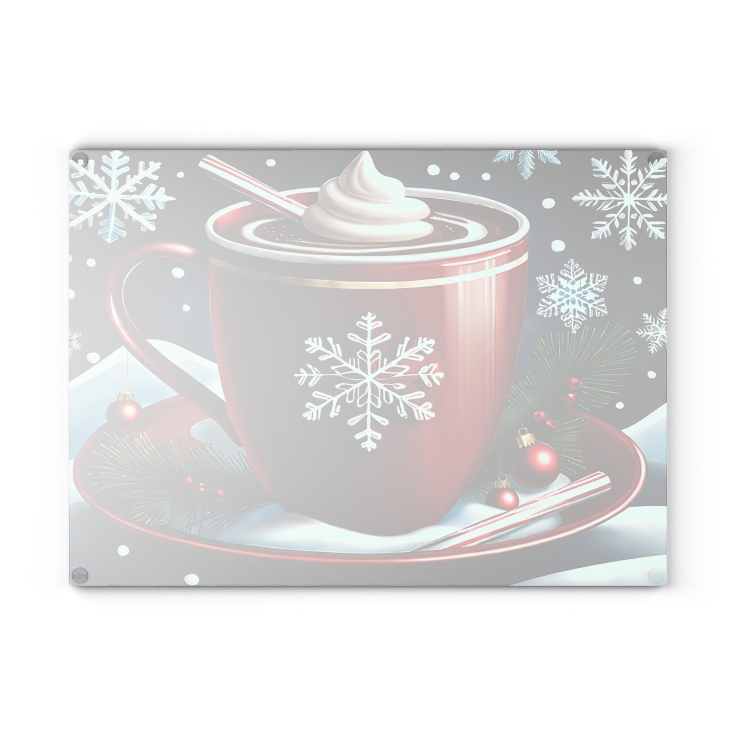 🎄 Holiday Cocoa Cutting Board – Festive Cheer for Your Holiday Table