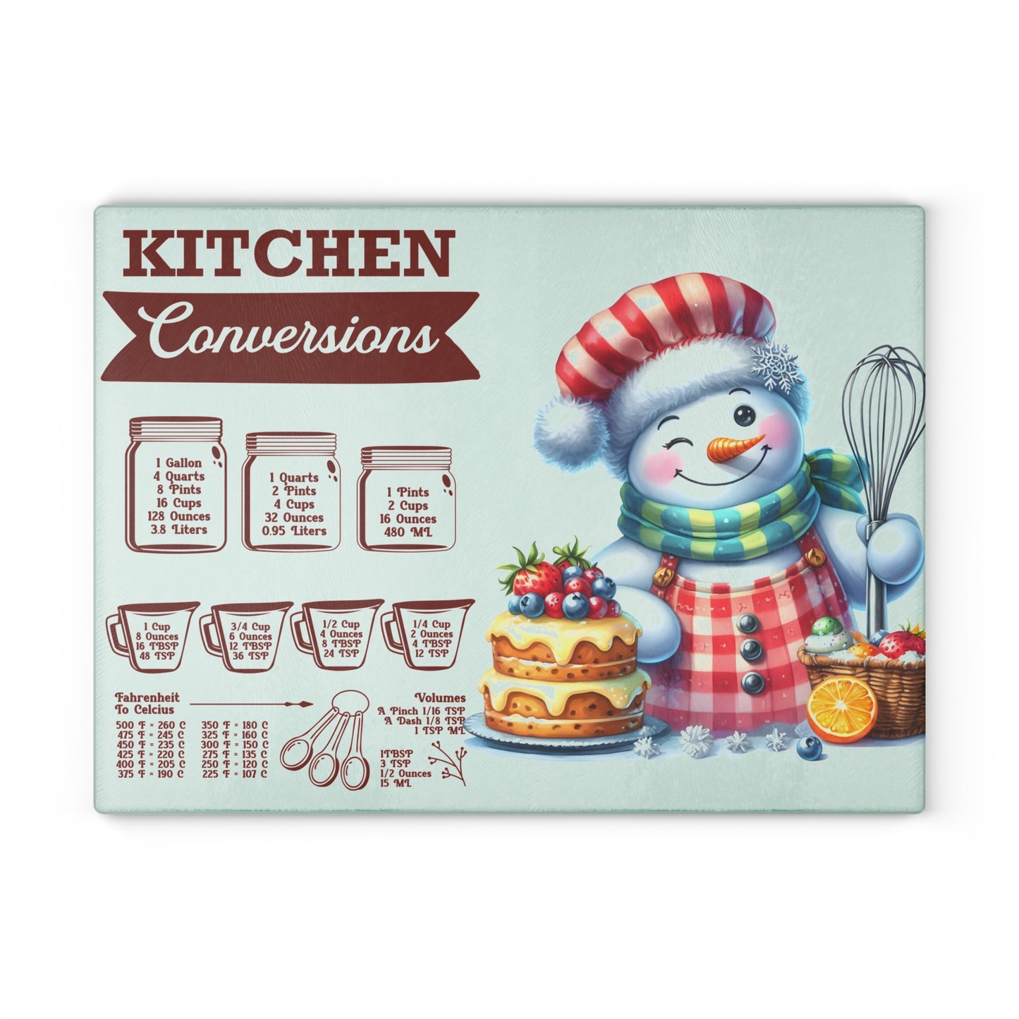 Tabla de cortar con diseño de muñeco de nieve para la cocina: un encanto festivo y escarchado para los reposteros navideños