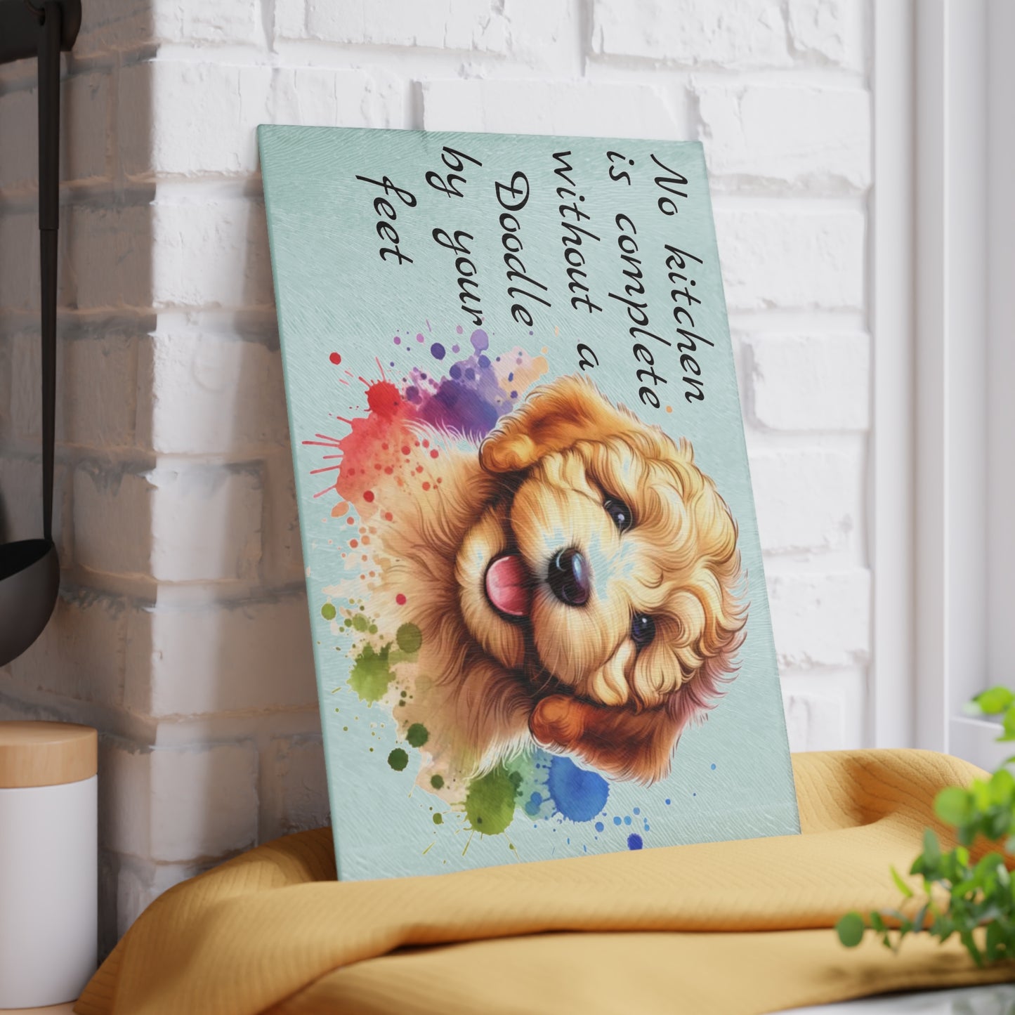 Tabla de cortar Goldendoodle, tabla de cortar Doodle, regalo Goldendoodle, regalo Doodle, me encantan los Goldendoodles, regalos para amantes de los perros, tabla de charcutería