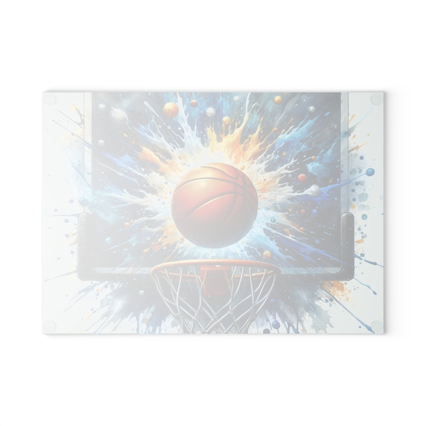 🏀 Basketball Splash Art Cutting Board – Slam Dunk Style for Your Kitchen 🎨