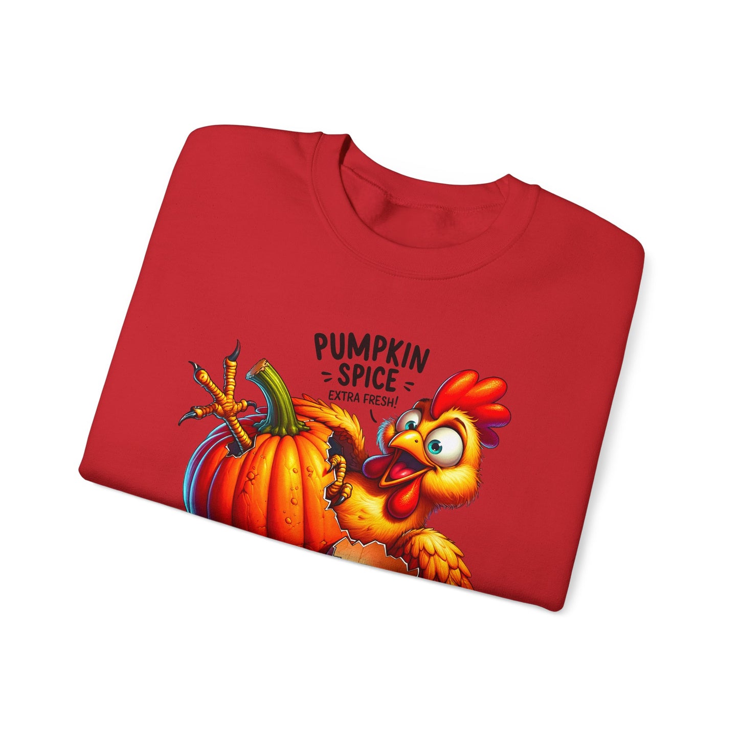 🎃🐔 Pumpkin Spice Chicken Sweatshirt – Funny Fall Extra Fresh Design 🍂