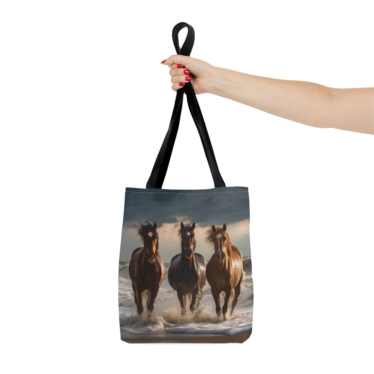 Bolsa de mano Caballos salvajes al anochecer: un bolso de mano atrevido inspirado en la naturaleza para amantes de los caballos