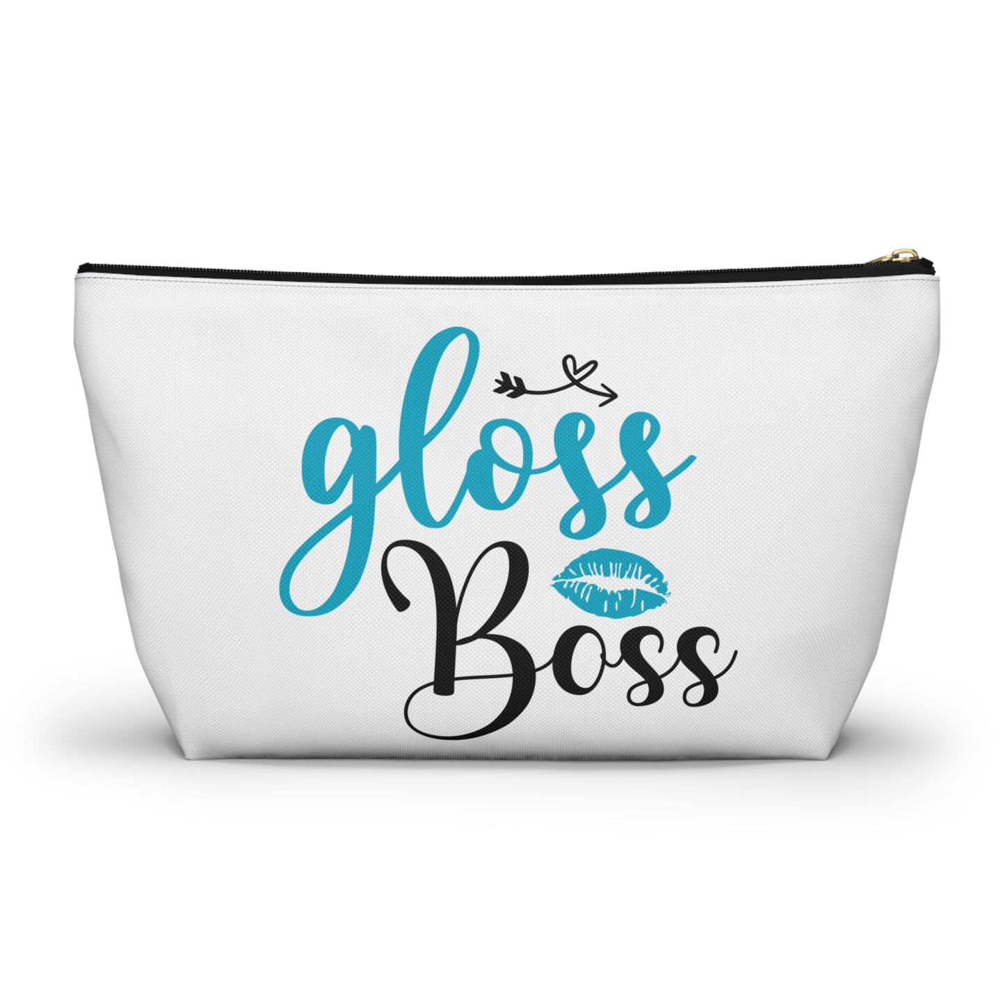 Accessory Pouch – "Gloss Boss" Teal Makeup Bag