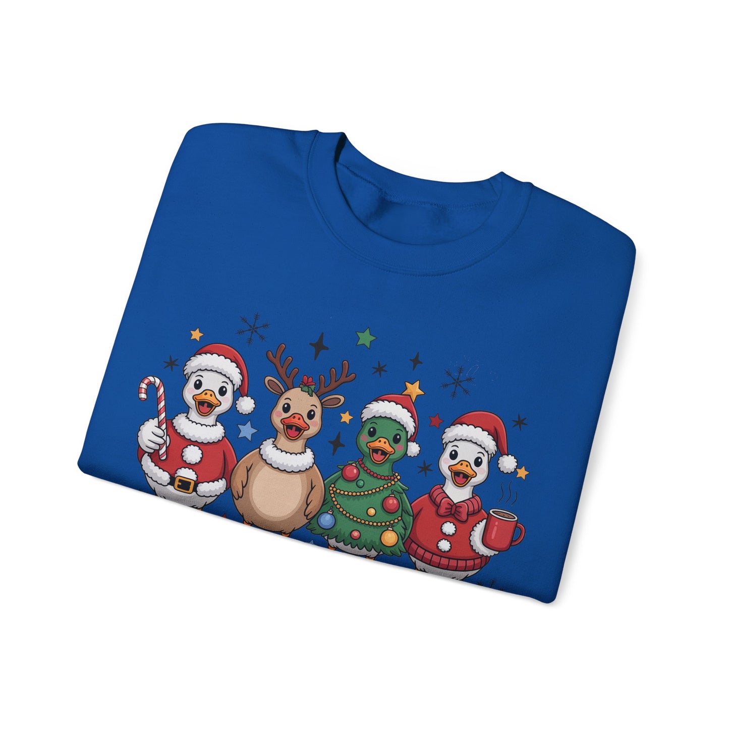 🎄🦆 Christmas Ducks Sweatshirt – Funny Holiday Farm Animal Crewneck 🎁
