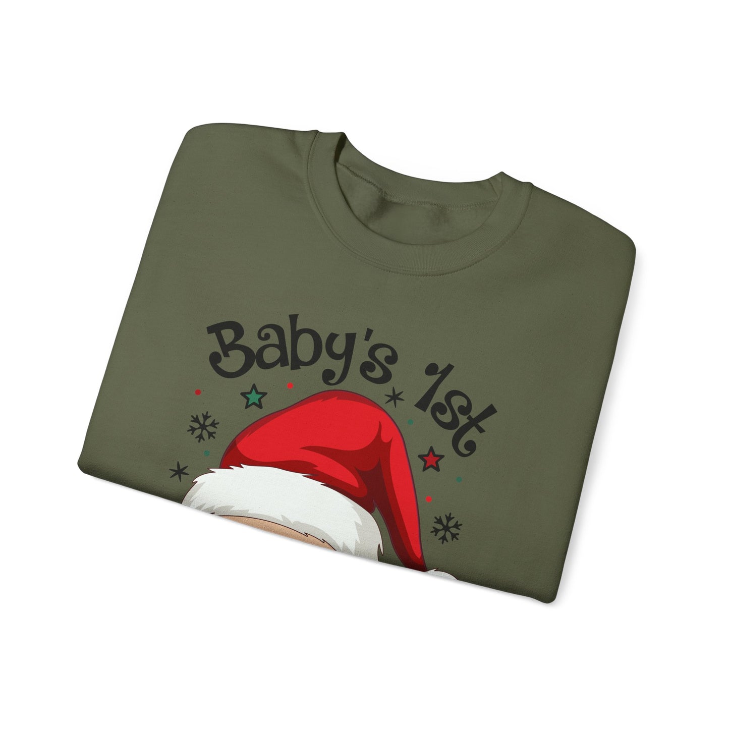 🎅🌲 Santa Baby Christmas Sweatshirt – Adorable Holiday Crewneck