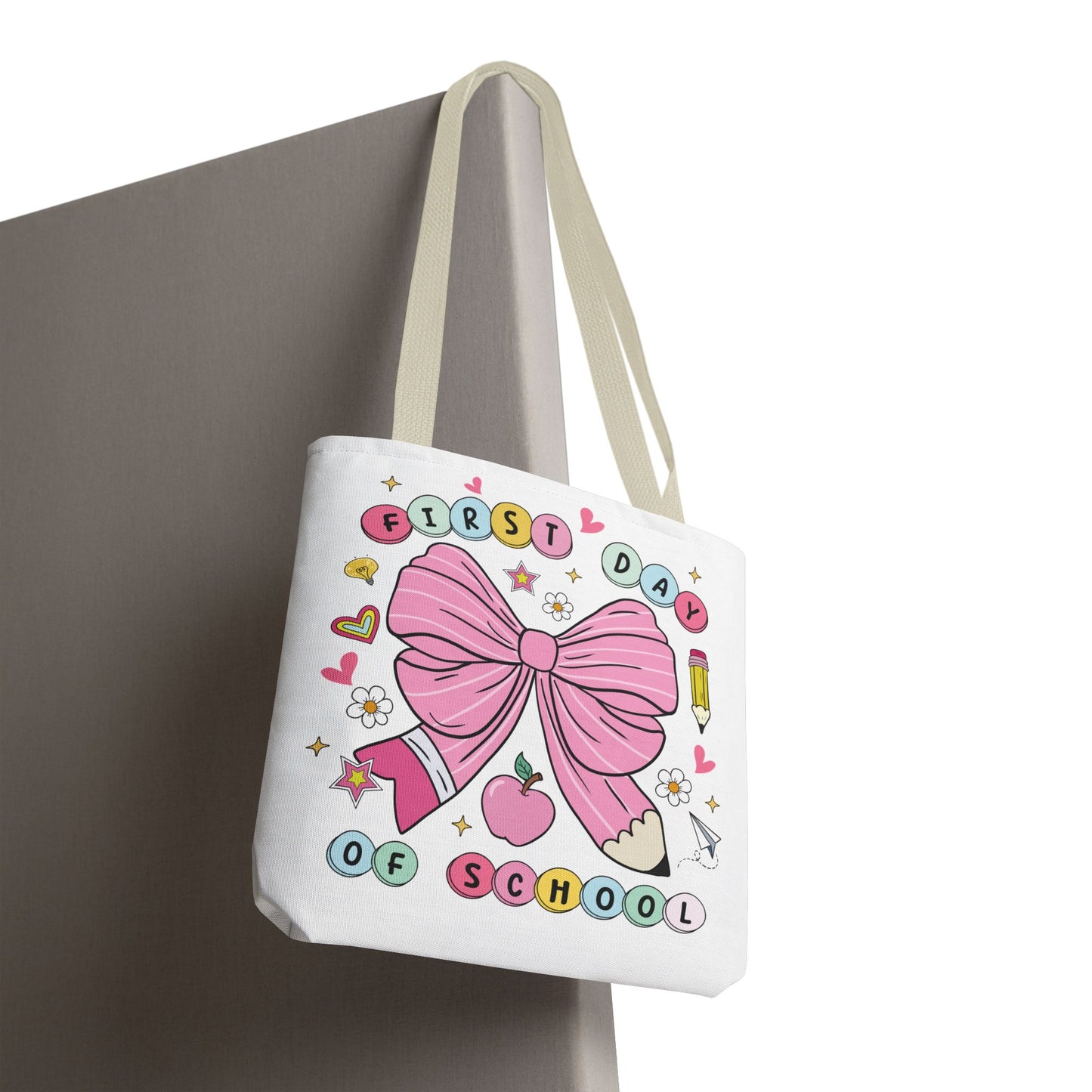 🎀 Coquette First Day of School Tote – Sweet Style for a Smart Start 📚