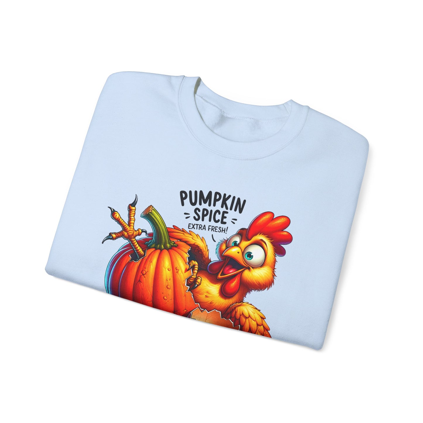 🎃🐔 Pumpkin Spice Chicken Sweatshirt – Funny Fall Extra Fresh Design 🍂