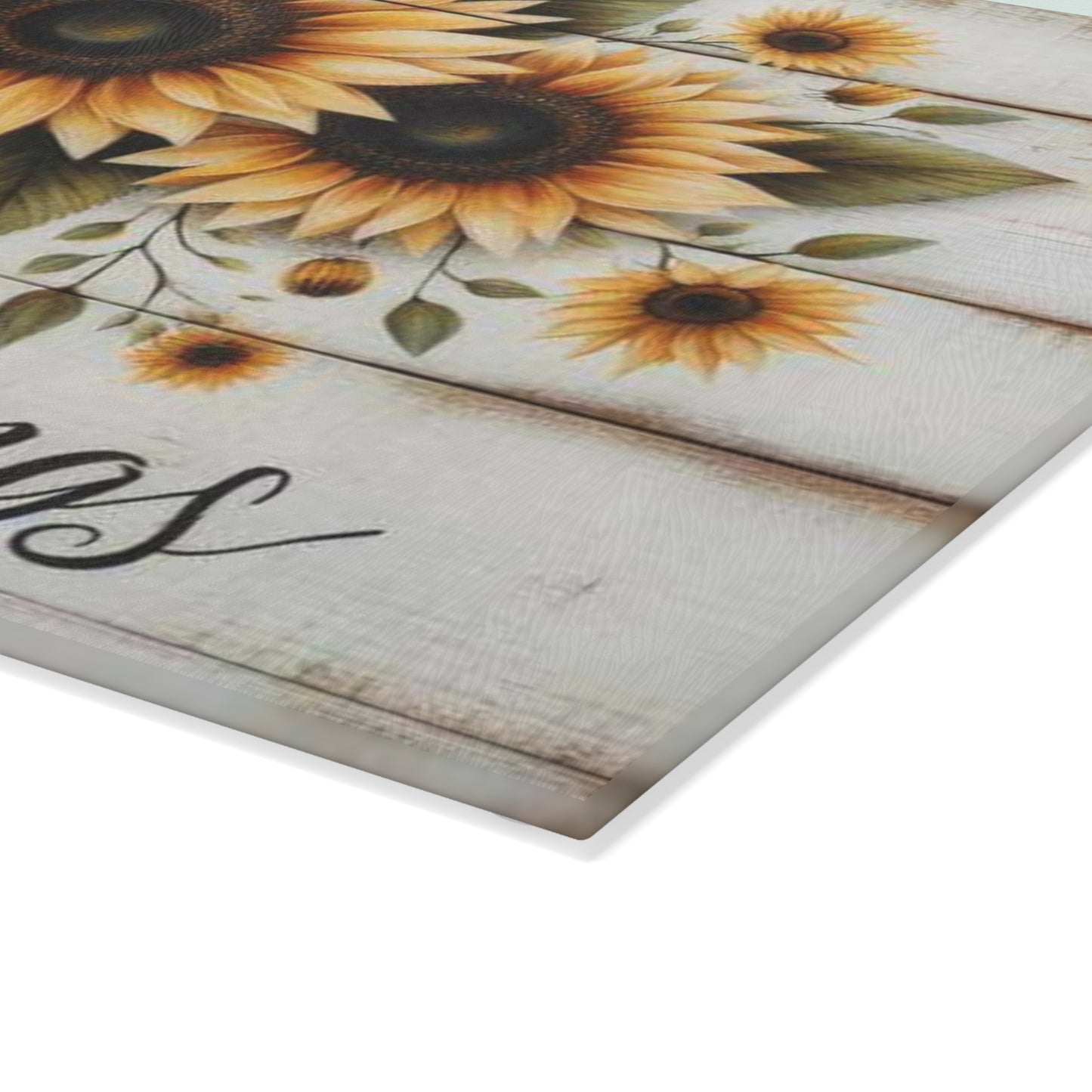 Tabla de cortar de vidrio inspiradora, regalo de Pascua, cruz y flores, ideal para regalar, decoración inspirada en la fe, decoración de cocina, regalos cristianos.