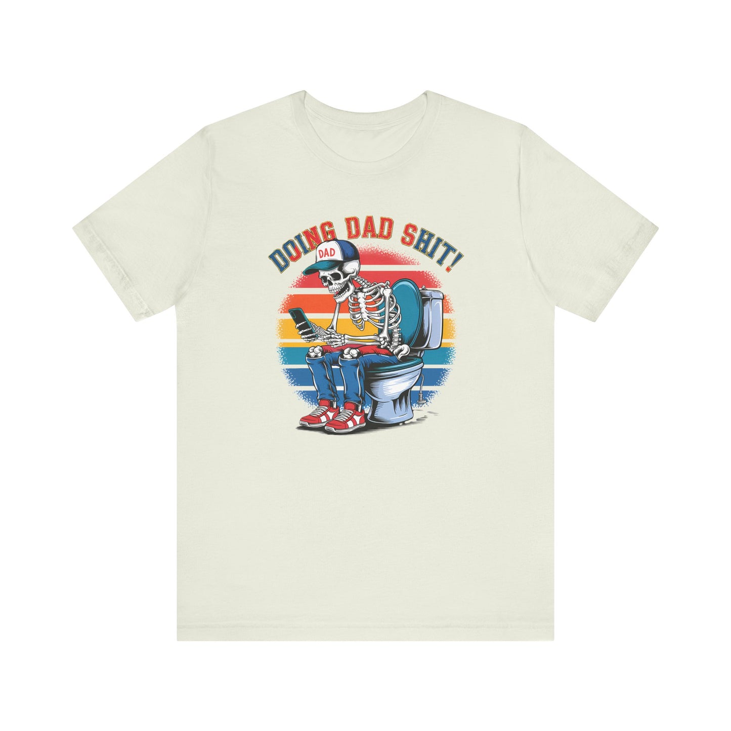 🧻 HACIENDO CABRAS DE PAPÁ | Camiseta gráfica divertida con esqueleto en el inodoro