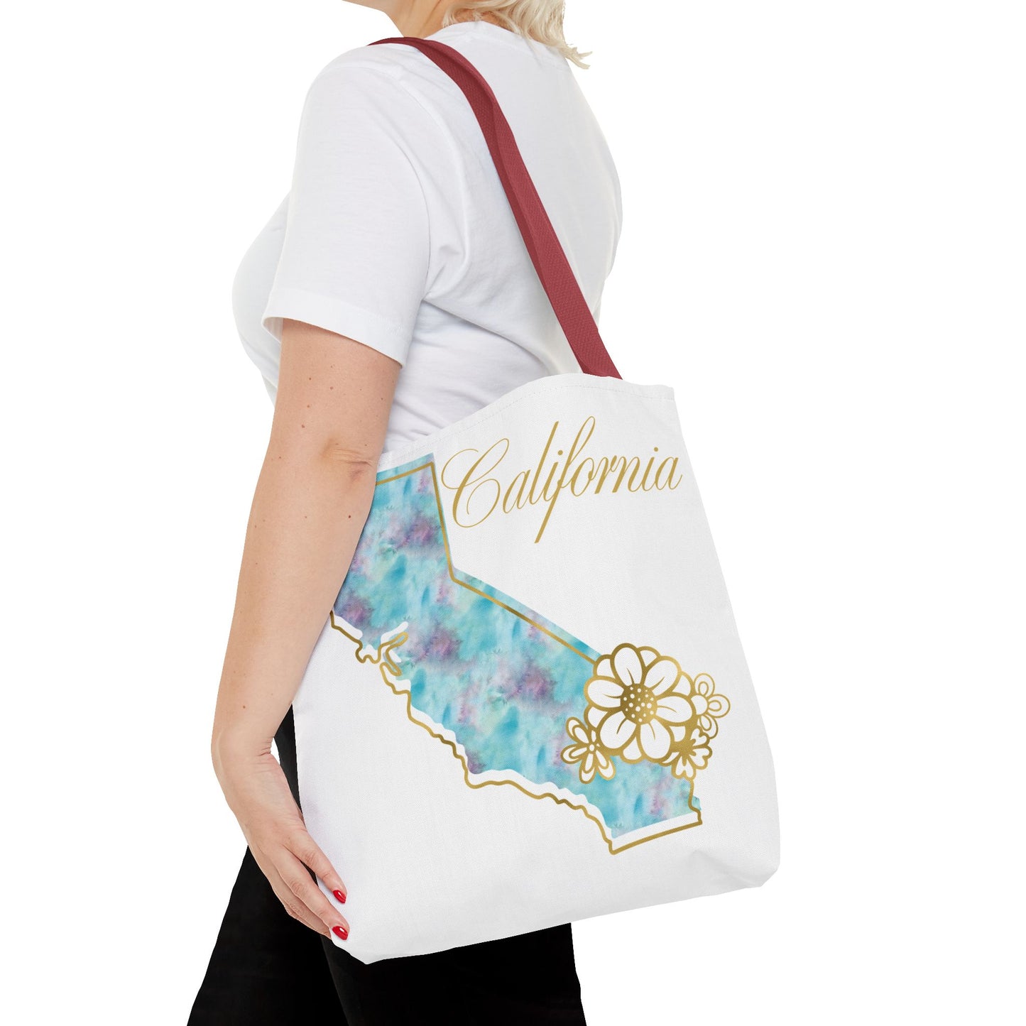 🌸 California State Floral Tote Bag – Elegant, Artistic & Practical 👜