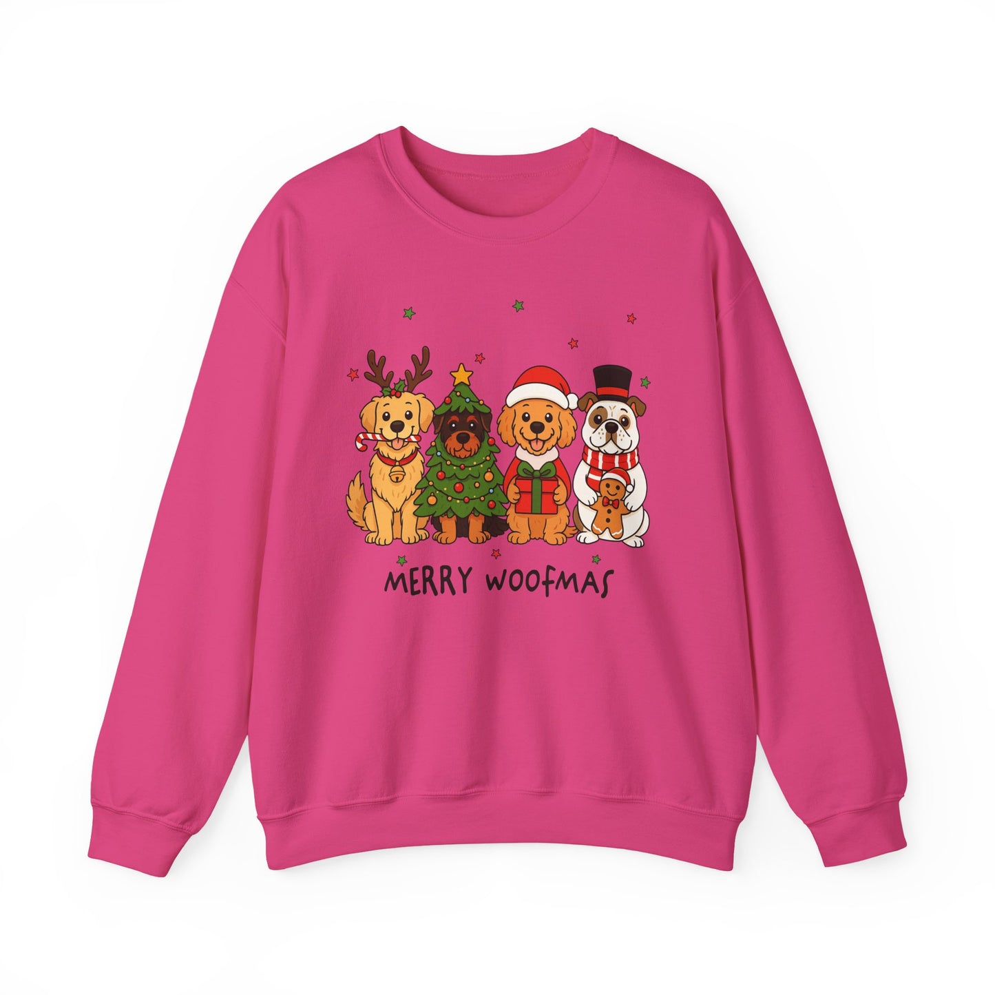 🐶🎄 Merry Woofmas Sweatshirt – Festive Dog Lovers Holiday Crewneck