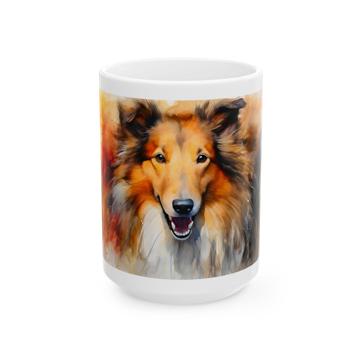 🐾 Watercolor Sheltie Mug – A Beautiful Portrait of Your Loyal Companion! 🌸