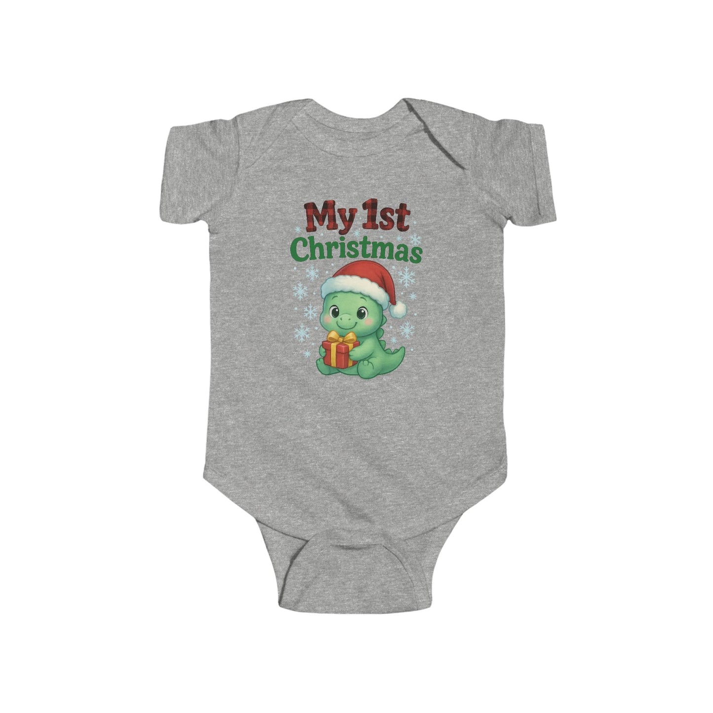 🎄🦕 My 1st Christmas Dinosaur Baby Onesie – Adorable Holiday Keepsake! 🍼✨
